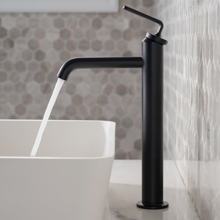 Kraus Ramus Vessel Sink Faucet Singlehandle Bathroom Faucet with Drain